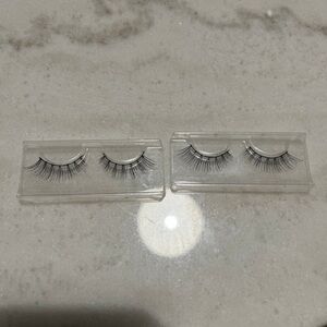 False Eyelashes - Natural Black Strip Lashes (2 Pairs)